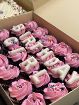 Mini cupcake box mensaje